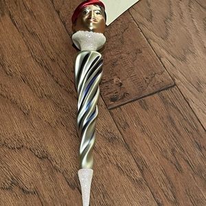 Patricia Breen French Twist Christmas Ornament swirl beret man 9” tall